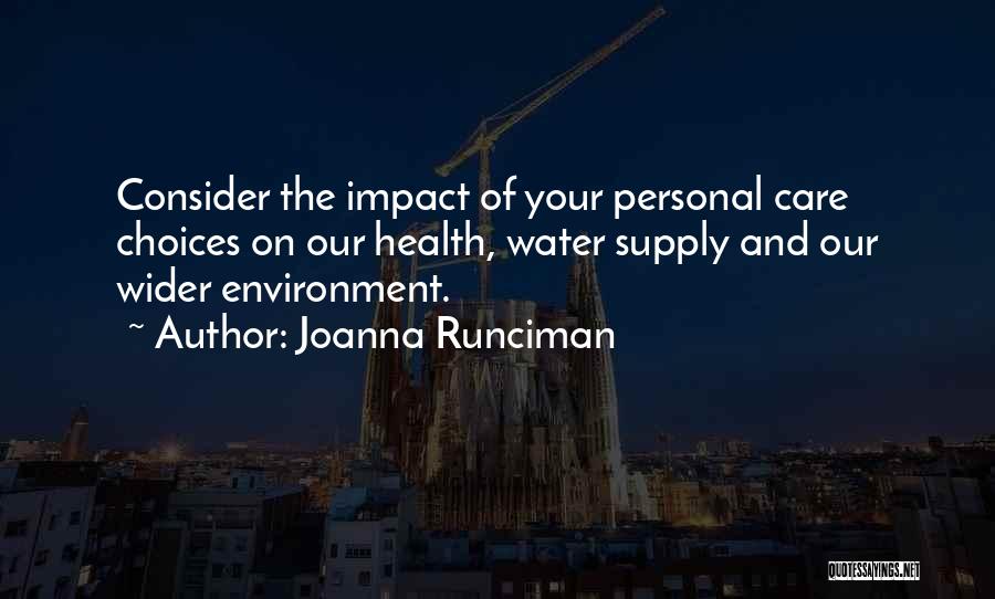 Water Supply Quotes By Joanna Runciman