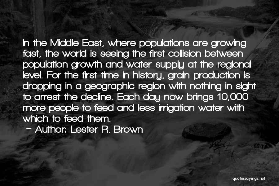 Water Supply Quotes By Lester R. Brown