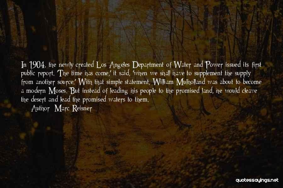 Water Supply Quotes By Marc Reisner