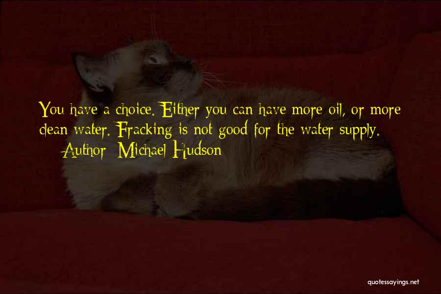 Water Supply Quotes By Michael Hudson