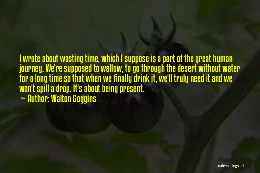 Water Wasting Quotes By Walton Goggins