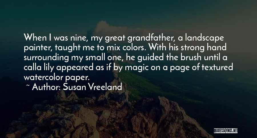 Watercolor Quotes By Susan Vreeland