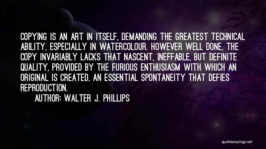 Watercolour Quotes By Walter J. Phillips
