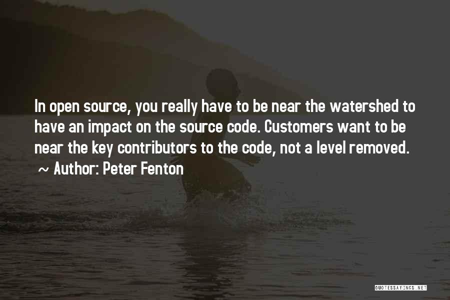 Watershed Quotes By Peter Fenton