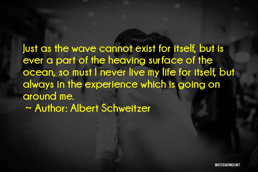 Wave Of Life Quotes By Albert Schweitzer