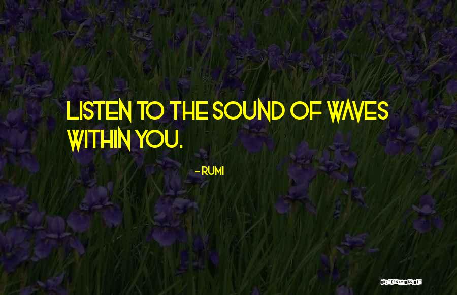 Wave Sound Quotes By Rumi Wave Sound Quotes By Rumi