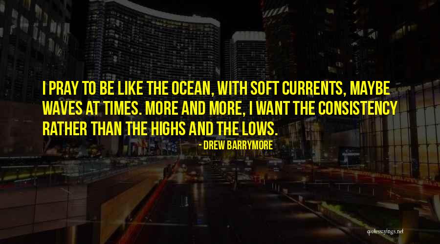 Waves And Ocean Quotes By Drew Barrymore