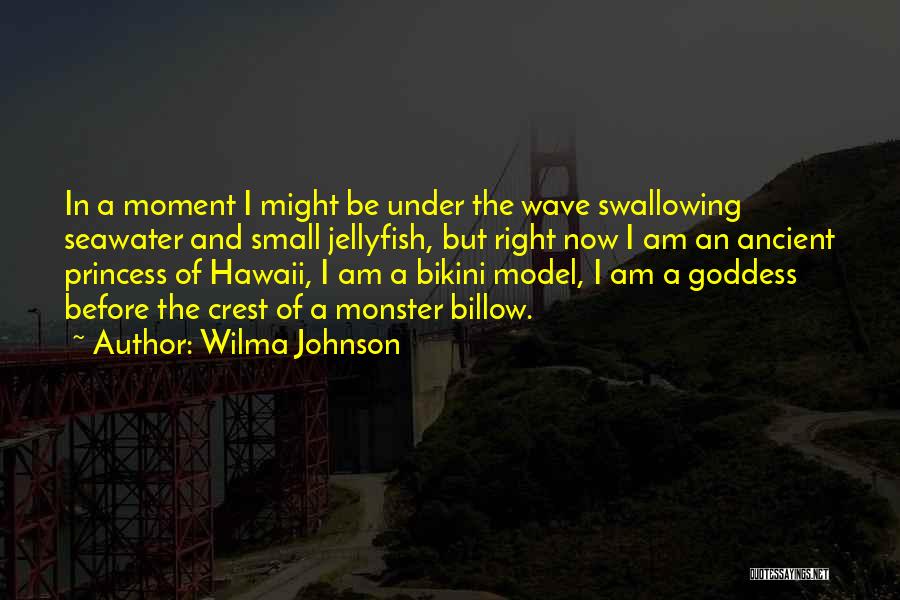 Waves And Surfing Quotes By Wilma Johnson