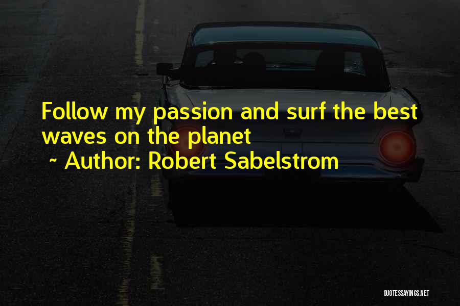 Waves Quotes By Robert Sabelstrom