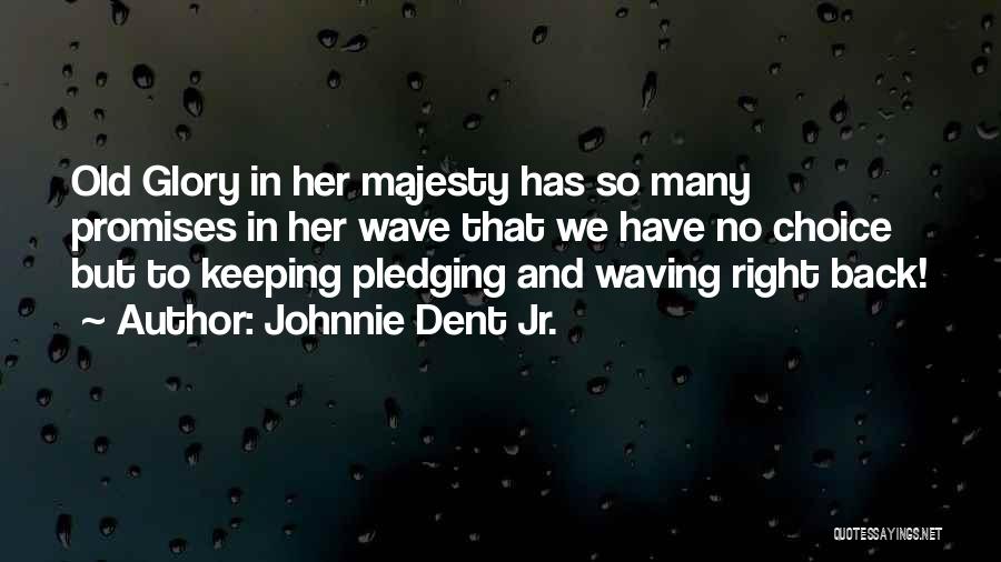 Waving Flag Quotes By Johnnie Dent Jr.