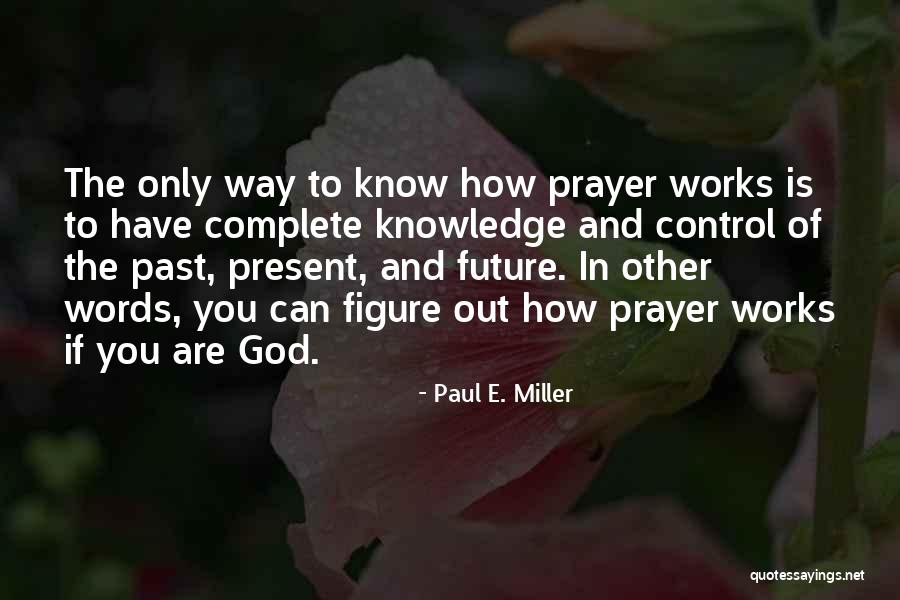 Way God Works Quotes By Paul E. Miller Way God Works Quotes By Paul E. Miller