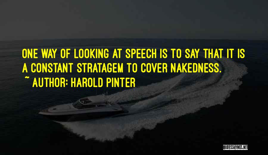 Way Of Looking Quotes By Harold Pinter