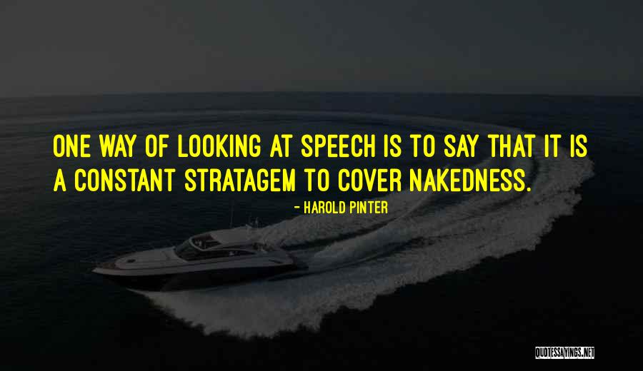 Way Of Looking Quotes By Harold Pinter Way Of Looking Quotes By Harold Pinter