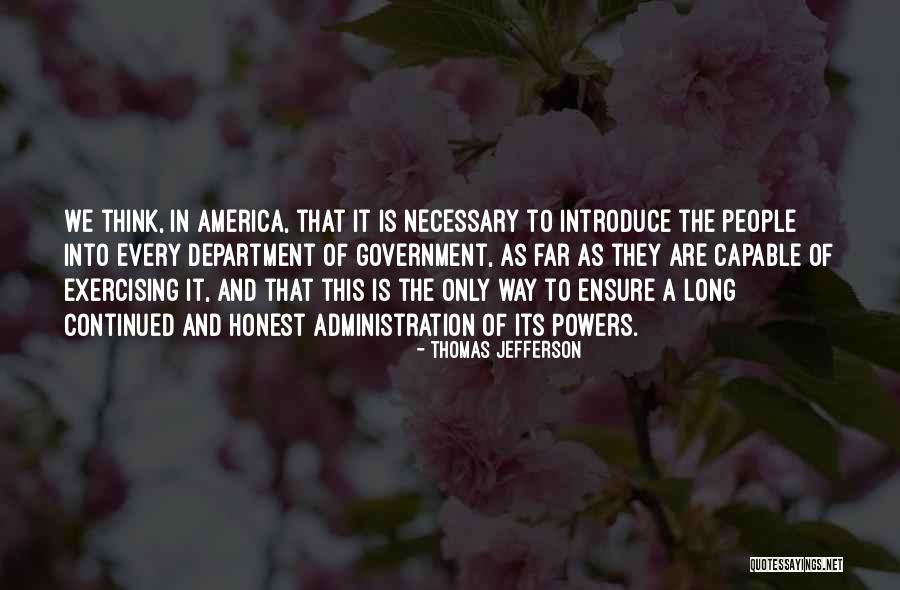 Way To Introduce Quotes By Thomas Jefferson