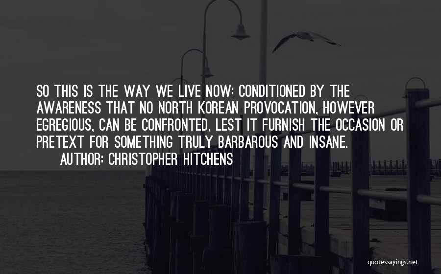 Way We Live Now Quotes By Christopher Hitchens