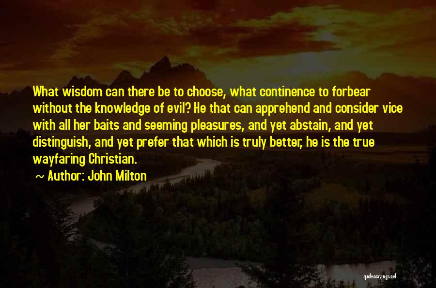 Wayfaring Quotes By John Milton