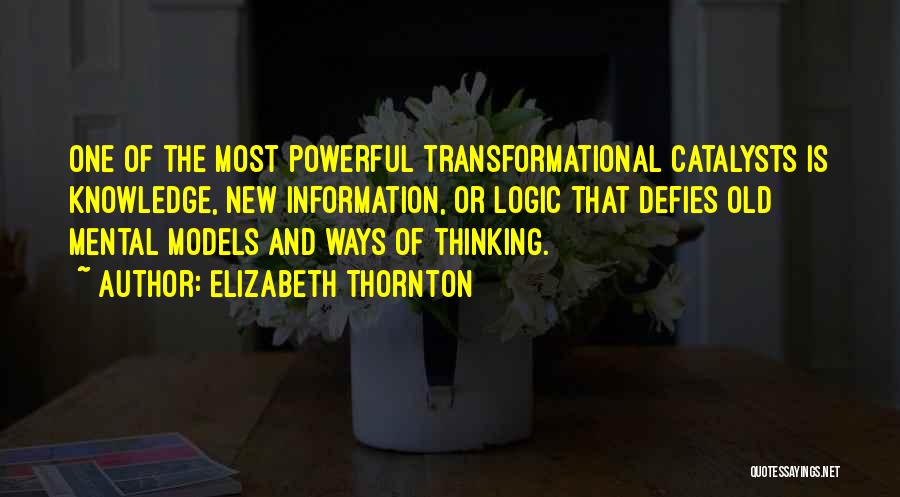 Ways Of Thinking Quotes By Elizabeth Thornton