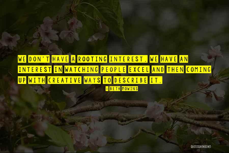 Ways To Describe Quotes By Beth Mowins Ways To Describe Quotes By Beth Mowins