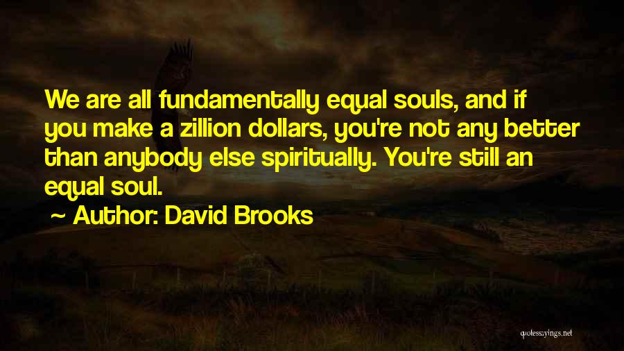 We All Are Equal Quotes By David Brooks