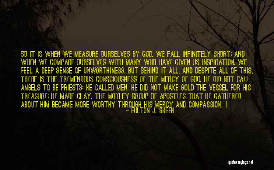 We All Fall Short Quotes By Fulton J. Sheen We All Fall Short Quotes By Fulton J. Sheen