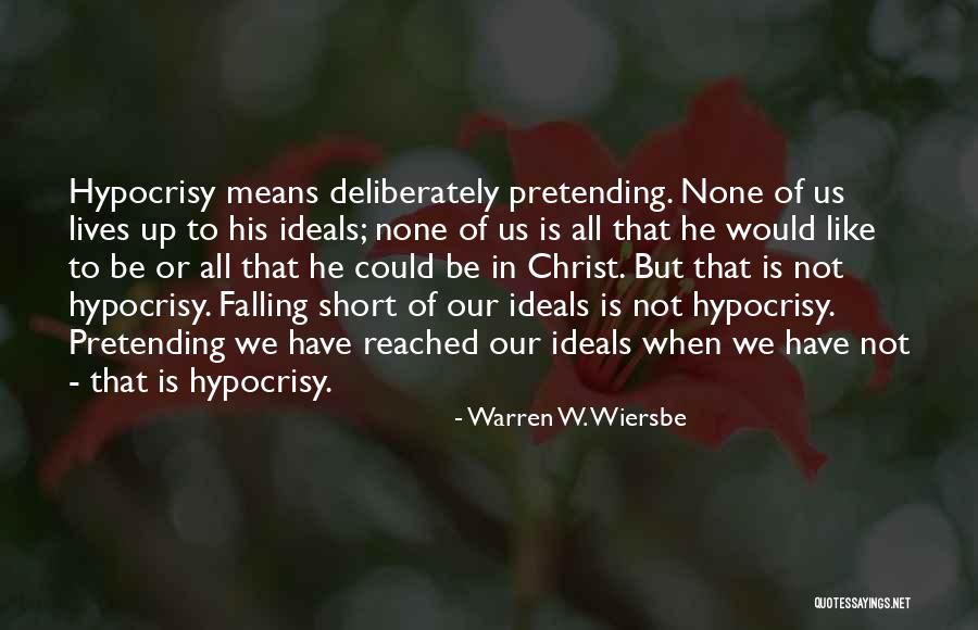 We All Fall Short Quotes By Warren W. Wiersbe We All Fall Short Quotes By Warren W. Wiersbe
