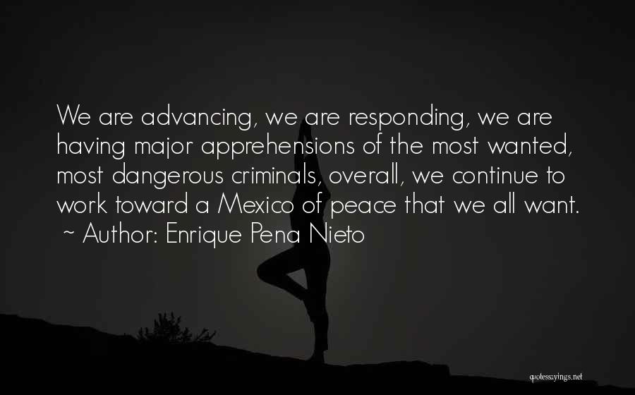 We All Want Peace Quotes By Enrique Pena Nieto