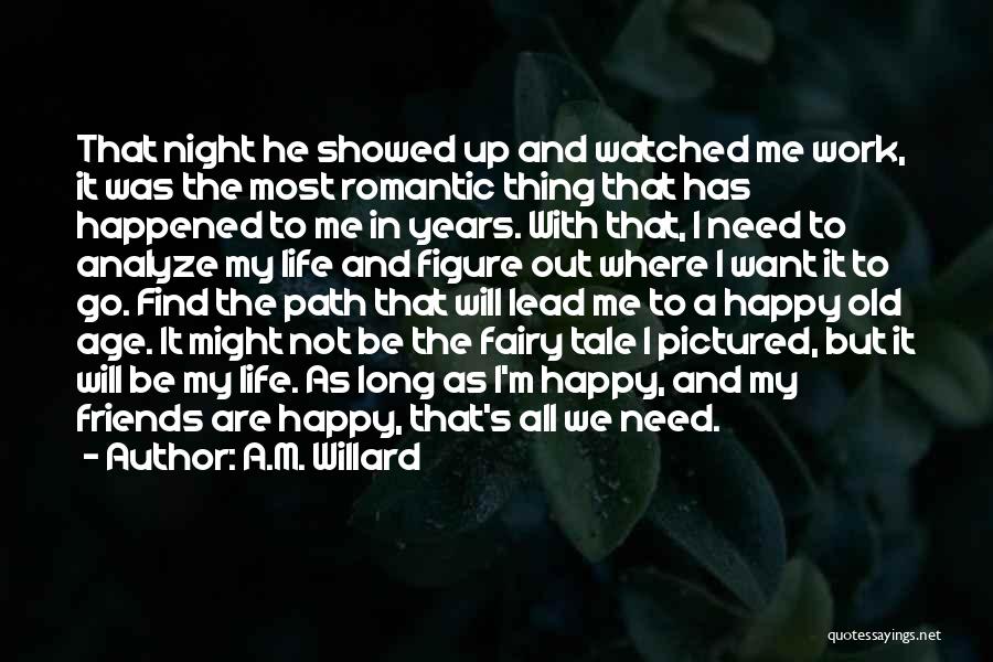 We All Want To Be Happy Quotes By A.M. Willard