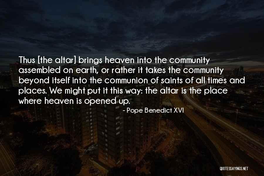 We All Worship Quotes By Pope Benedict XVI We All Worship Quotes By Pope Benedict XVI