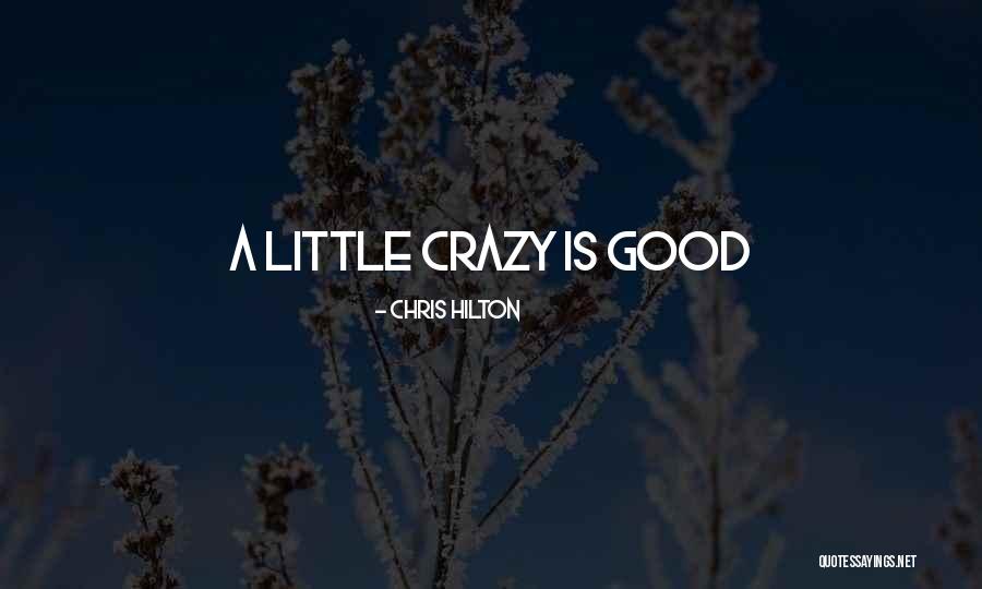We Are All A Little Crazy Quotes By Chris Hilton