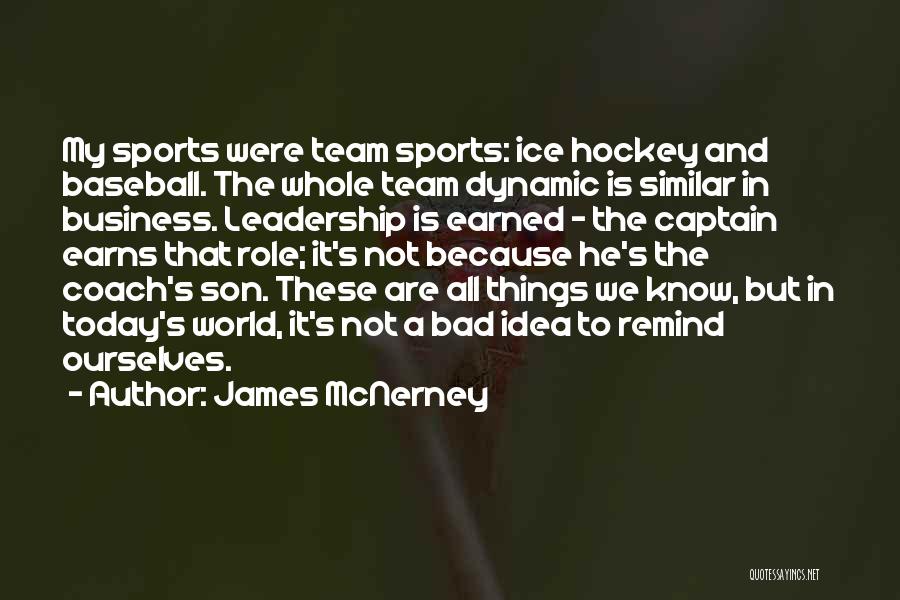 We Are All A Team Quotes By James McNerney