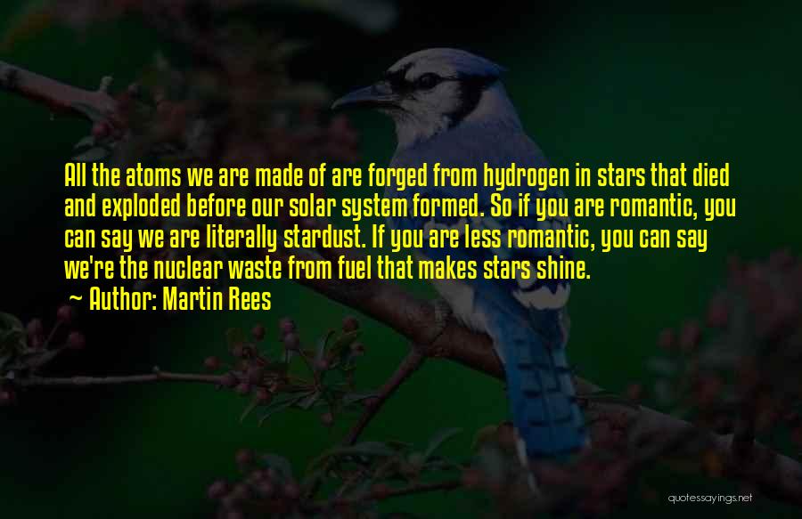 We Are All Made Of Stars Quotes By Martin Rees