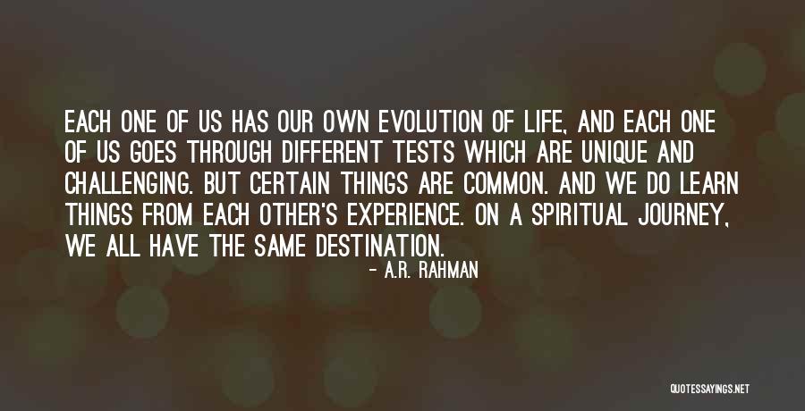 We Are All The Same But Different Quotes By A.R. Rahman