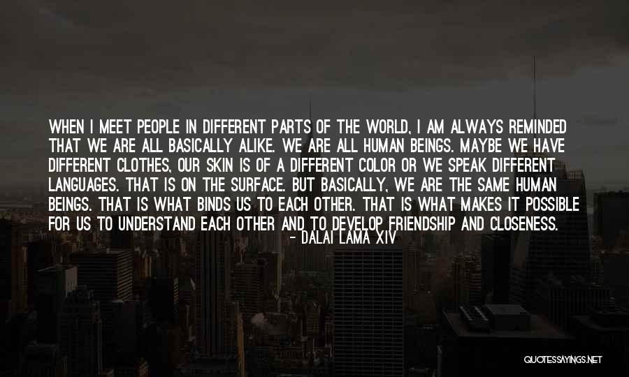 We Are All The Same But Different Quotes By Dalai Lama XIV