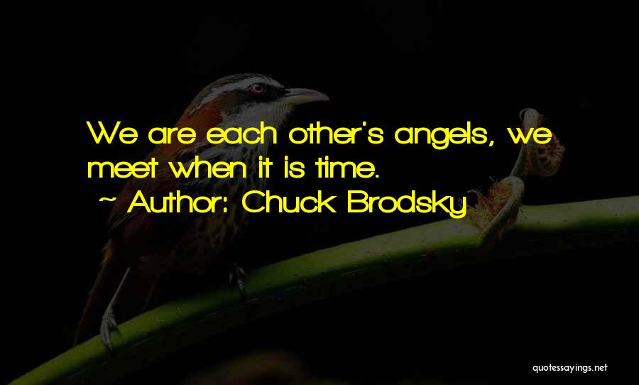 We Are Angels Quotes By Chuck Brodsky