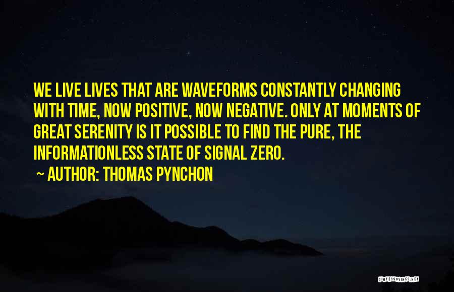 We Are Constantly Changing Quotes By Thomas Pynchon