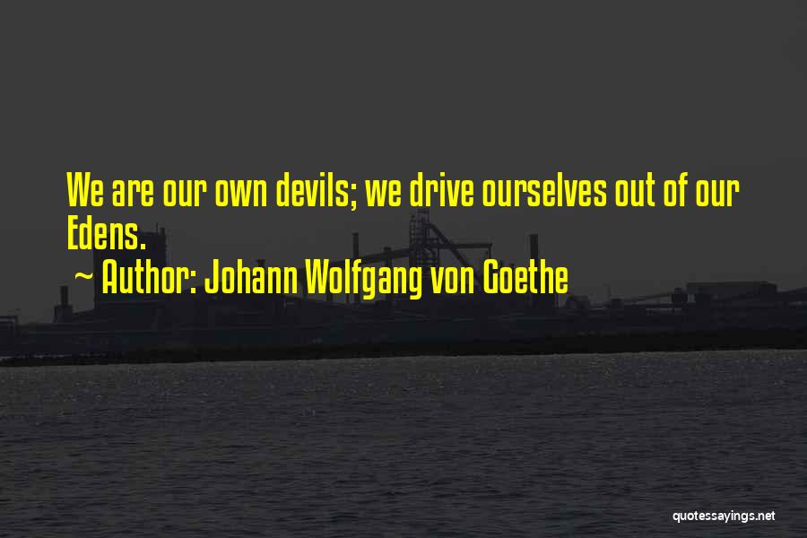 We Are Devils Quotes By Johann Wolfgang Von Goethe