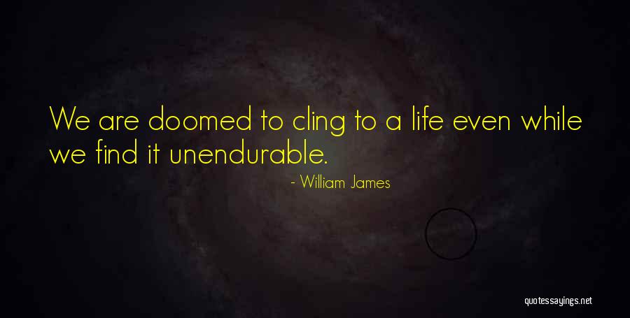 We Are Doomed Quotes By William James
