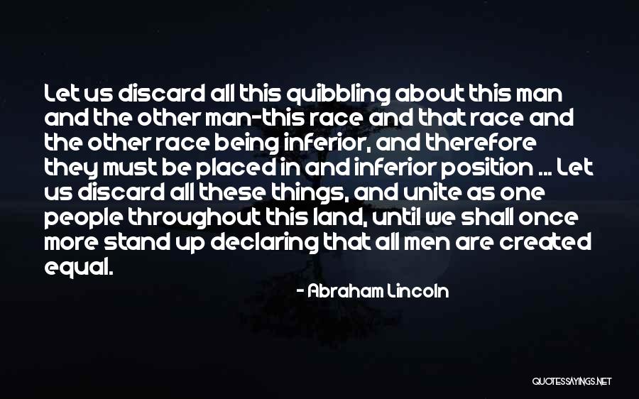 We Are Equal Quotes By Abraham Lincoln