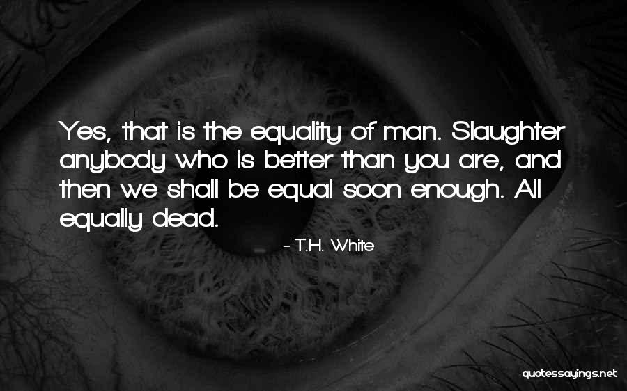 We Are Equal Quotes By T.H. White