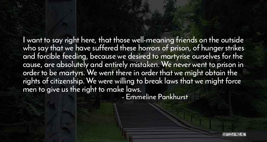 We Are Friends Because Quotes By Emmeline Pankhurst