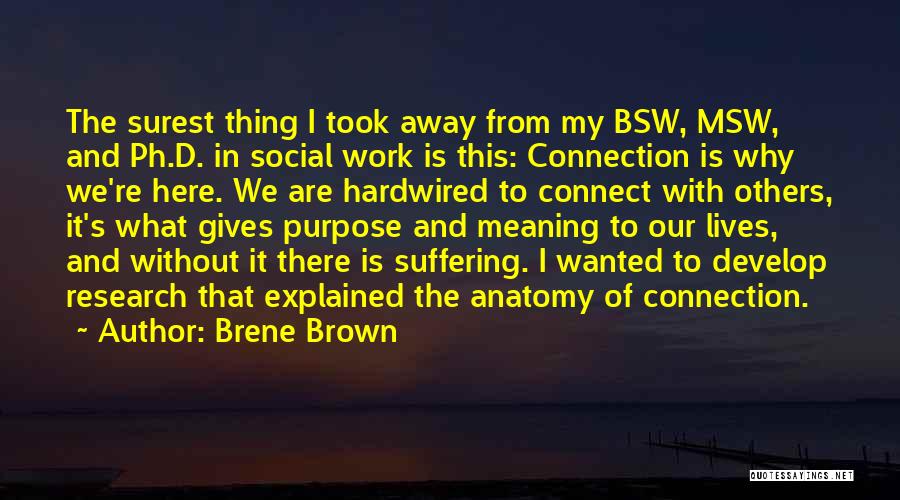 We Are Here To Work Quotes By Brene Brown