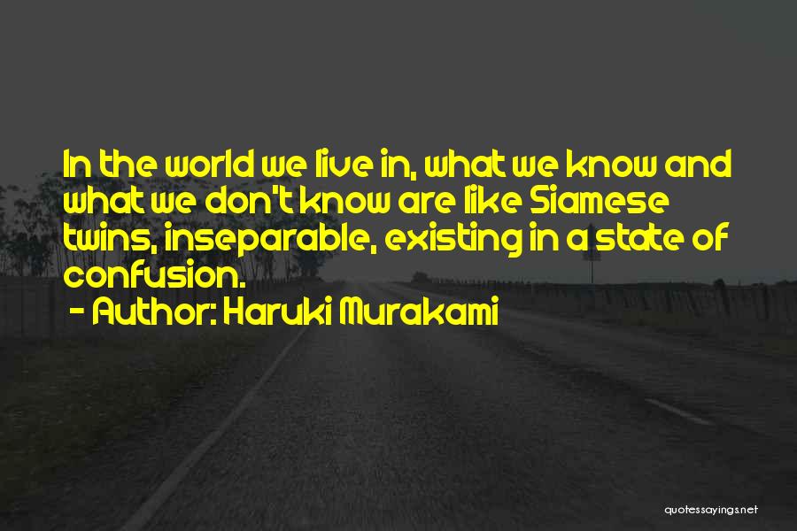 We Are Inseparable Quotes By Haruki Murakami