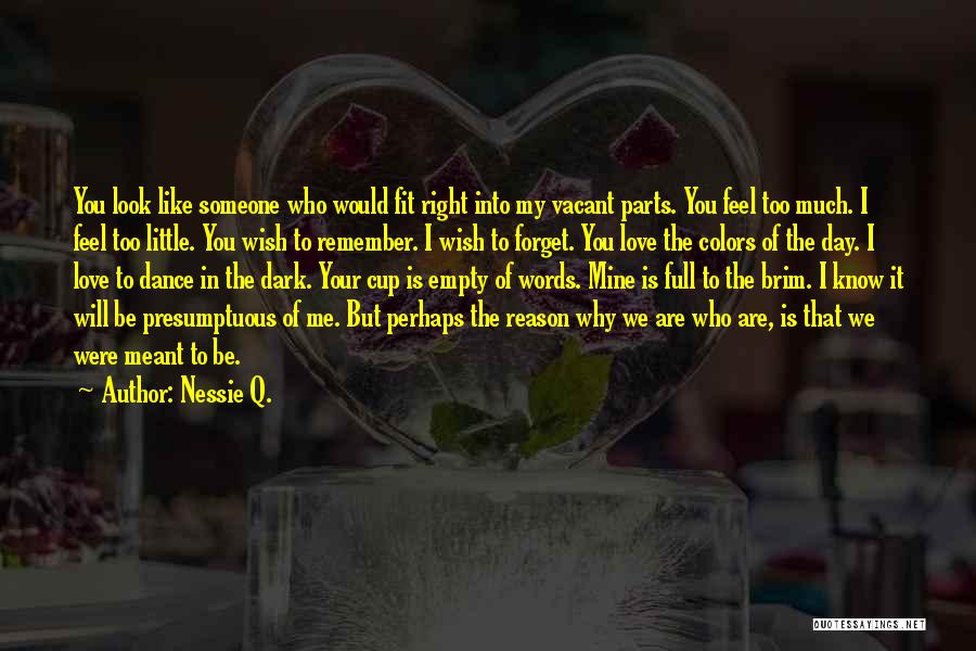 We Are Meant To Be Quotes By Nessie Q.