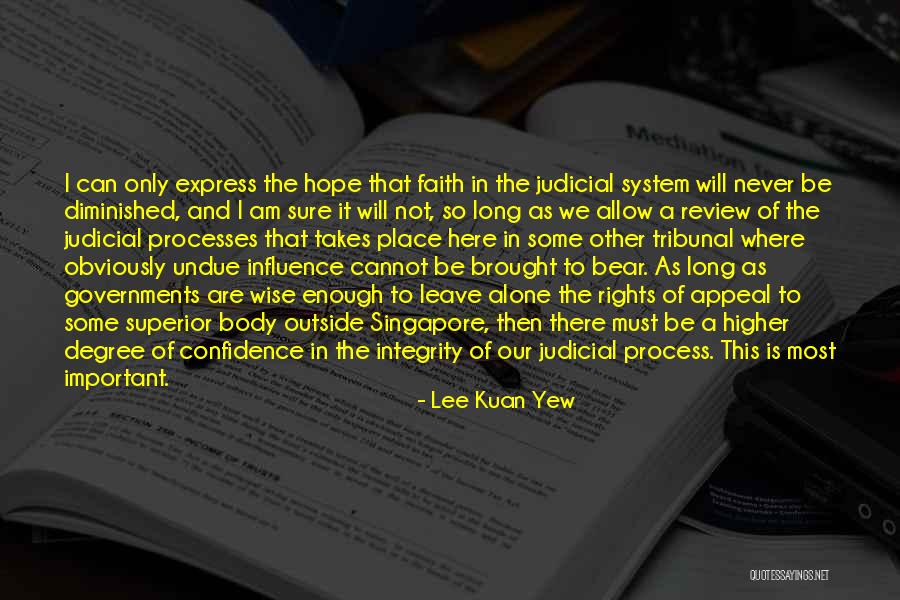 We Are Never Alone Quotes By Lee Kuan Yew