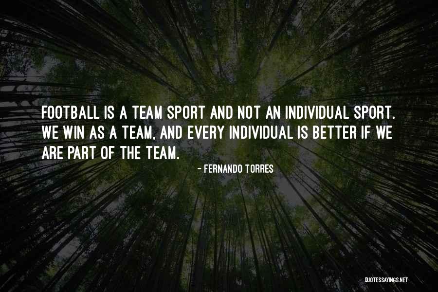 We Are Not A Team Quotes By Fernando Torres