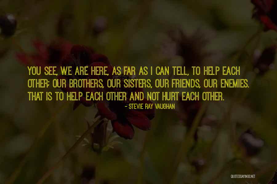 We Are Not Friends Quotes By Stevie Ray Vaughan