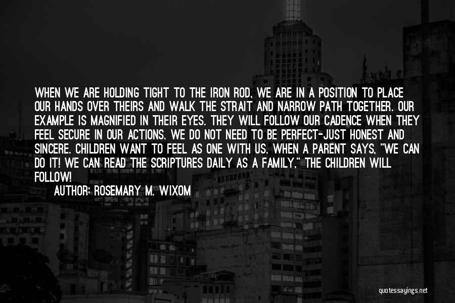 We Are Not Perfect Family Quotes By Rosemary M. Wixom