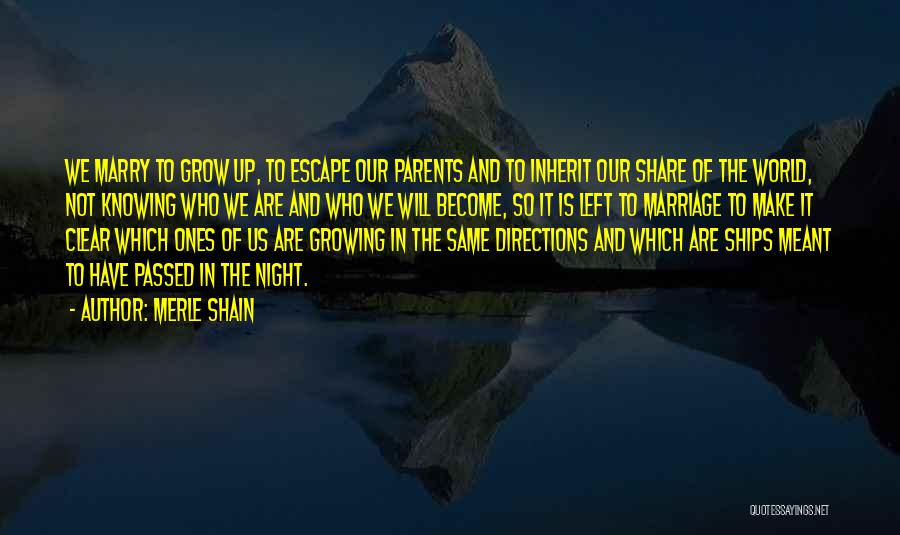 We Are Not The Same Quotes By Merle Shain