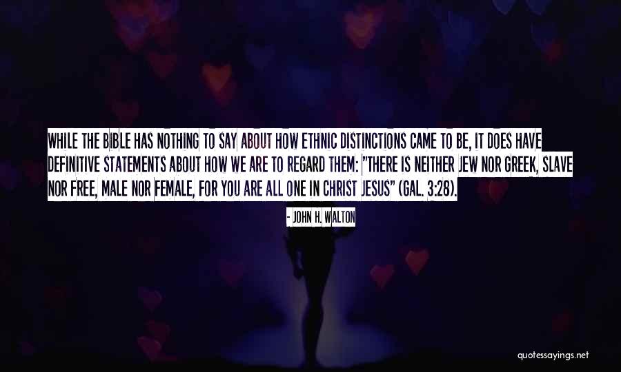 We Are One Bible Quotes By John H. Walton