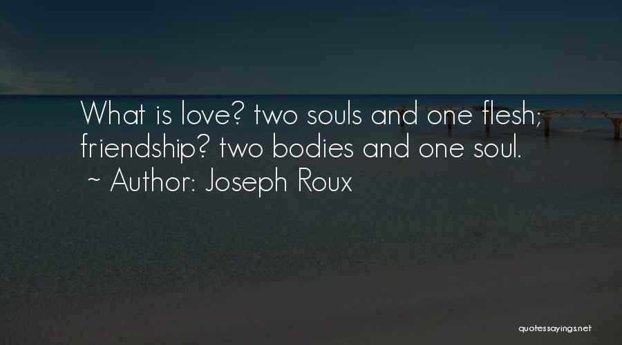 We Are One Soul In Two Bodies Quotes By Joseph Roux